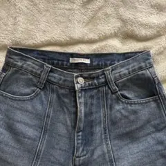 Classical Elfクラシカルエルフ裾フリンジセミフレアデニムパンツ