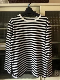 ①アニエス・ベー ★ロンT ボーダー agnes b ★長袖 Tシャツ★黒、白