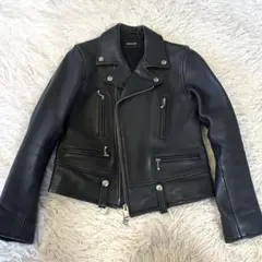 【JOURNAL STANDARD】ダブルライダースジャケット ラムレザー