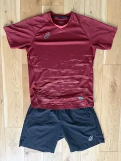 asics サッカー トレーニングウェア　上下セット　ヴィッセル神戸　人気のサムネイル