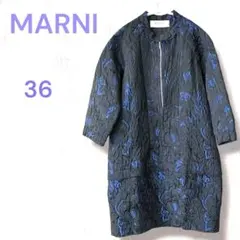 【希少】MARNI 本家 2009ジャガード ペイズリー ワンピース 36 秋冬のサムネイル