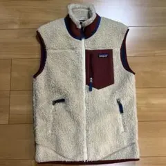 美品　パタゴニア　レトロX ベスト　S ベージュ　レッド