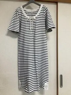ハグオーワー HUG O WAR 綿 ボーダー ワンピースのサムネイル