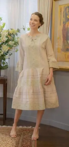 [正規品] Zin Kato ジンカトウ フラワーワンピース ⭐️ZIN KATO レースAラインフラワープリントワンピース - メルカリ