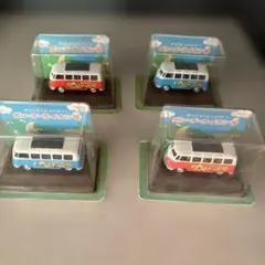 ポン・デ・ライオン号　ミニカー4台セット赤 青