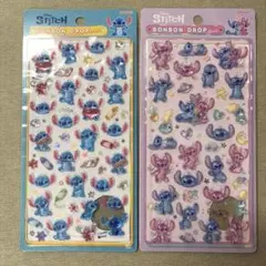 【正規品】ボンボンドロップシール　スティッチ　2個セット　ディズニー