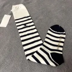 断捨離★MARK & LONA ボーダー スカル ニーハイソックス