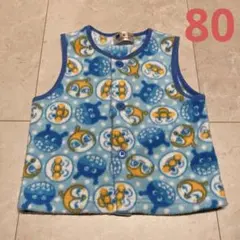 アンパンマン　ベスト　80 フリース　バイキンマン　ドキンちゃん