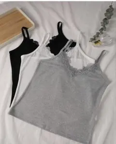 レース付きキャミソール3枚セット Lサイズ