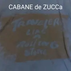 CABANE de ZUCCa Tシャツ 製品染め ネイビー トラベラー