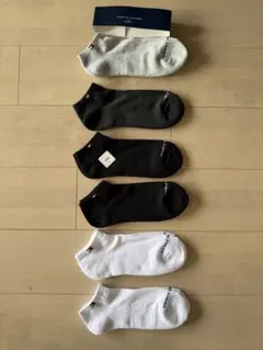トミー ヒルフィガー メンズ　スニーカーソックス　靴下 6足セット