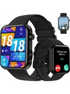 カメラ内蔵スマートウォッチ ブラック