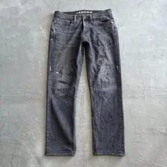 DENHAM RAZOR SLIM FIT デニムパンツ ペイント 黒 W31のサムネイル