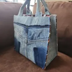 MONOPRIX デニム 2way トートバッグ ショルダー Paris - メルカリ