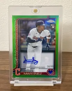 Topps chrome MLB Angel Martinez 直筆サインカード
