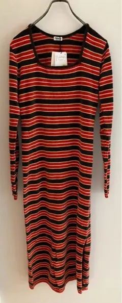 Oriens JOURNAL STANDARD マルチボーダーニットドレス