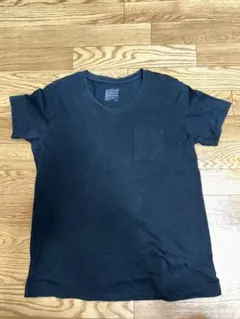 無印良品 レディース ポケットTシャツ L ブラック 綿100%のサムネイル