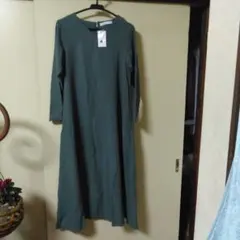 Loytaa グリーン ロングワンピース フリーサイズ