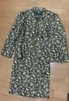Leilian レリアン 昭和レトロ 総柄 花柄 セットアップ ヴィンテージ