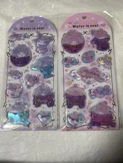 サンリオ マイメロ・クロミ ウォーターインシール