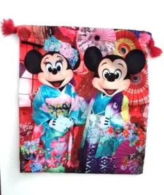 ディズニー　ミッキー　ミニー　実写　イマジニングザマジック　 巾着ポーチ
