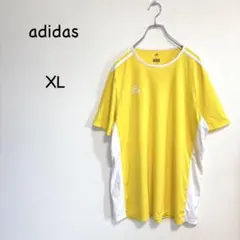 アディダス CLIMALITE 半袖スポーツシャツ XL イエロー サッカー