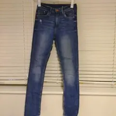 【H&M】　ダークブルー スキニーデニム
