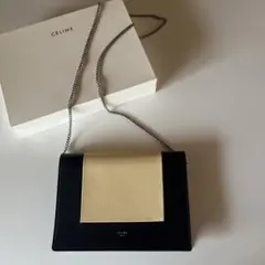 AWL13 セリーヌ フレームイブニング チェーンウォレット フラップ長 