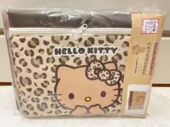 ハローキティ　蓋付き収納ボックス　日焼けキティ　ヒョウ柄