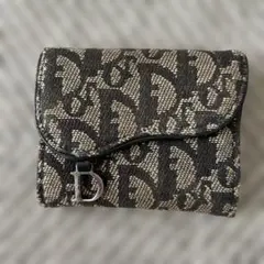 値下げ！Diorディオール オブリーク コインケース トロッター柄 サドル