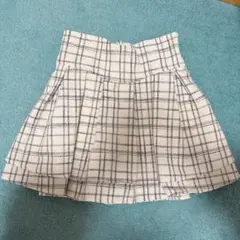 michellMacaron ミシェルマカロン　ツイード美脚スカート　ホワイト