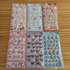 サンリオ ボンボンドロップシール キティ ハンギョドン マイメロ クロミ 6枚