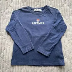 ブランシェス ポケモン 長袖カットソー ネイビー 110サイズ
