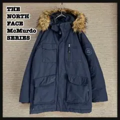 ノースフェイス】マクマード中綿ジャケット モッズコートネイビーフェイクファーP6