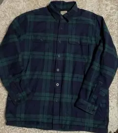 L.L.Bean ブラックウォッチ 裏フリース シャツジャケット XL 古着