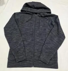 ダークグレー フルジッパー パーカー