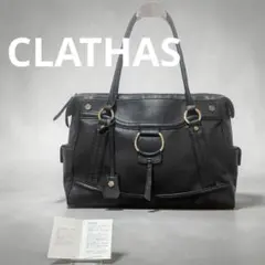 【極美品】クレイサス トートバッグ 黒 3層式 A4対応 カメリア金具 y2kのサムネイル