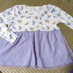 花柄長袖チュニック 130cm