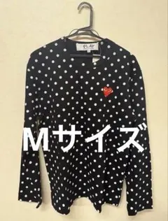 MPLAY COMME des GARÇONS ドット柄 水玉柄長袖Tシャツ M