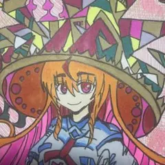 原画】手描き アナログ オリジナルイラスト 大色紙 No.76 和装 - メルカリ