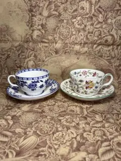Minton ハドンホール ブルーデルフト ミントン カップ・ソーサー 2客