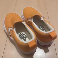 VANS オレンジ スリッポンシューズ　15cm スニーカー