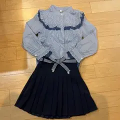 ⭐︎美品⭐︎インポート　セットアップ　シャツ&スカート　150cm