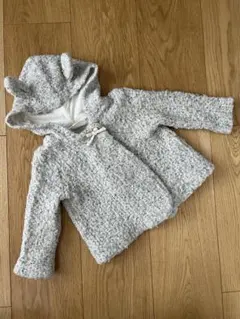 zaraフード付きグレーアウター 9/12ヶ月