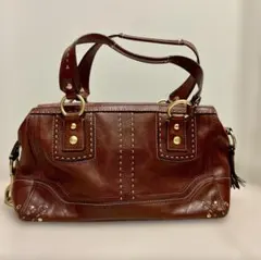 COACH オールドコーチ 10555 2WAY レザーバッグ ブラウン