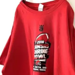 ギルダン カンザス SHRINE BOWL Tシャツ XL レッド 赤 古着