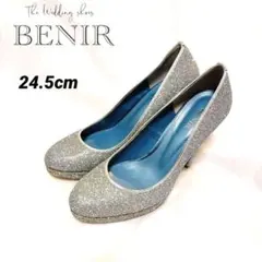 ❤BENIR❤ シルバー グリッター ハイヒール 24.5cm 12cmヒール