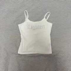 Lighten ロゴ キャミソール ホワイト M 即購入〇