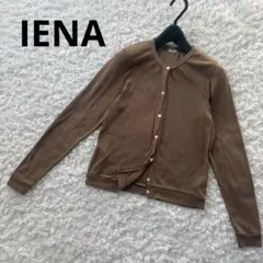 IENA イエナ 長袖 カーディガン ブラウン 綿100 秋