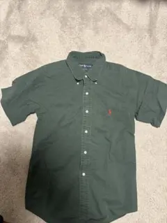 Ralph Lauren ダークグリーン シャツ